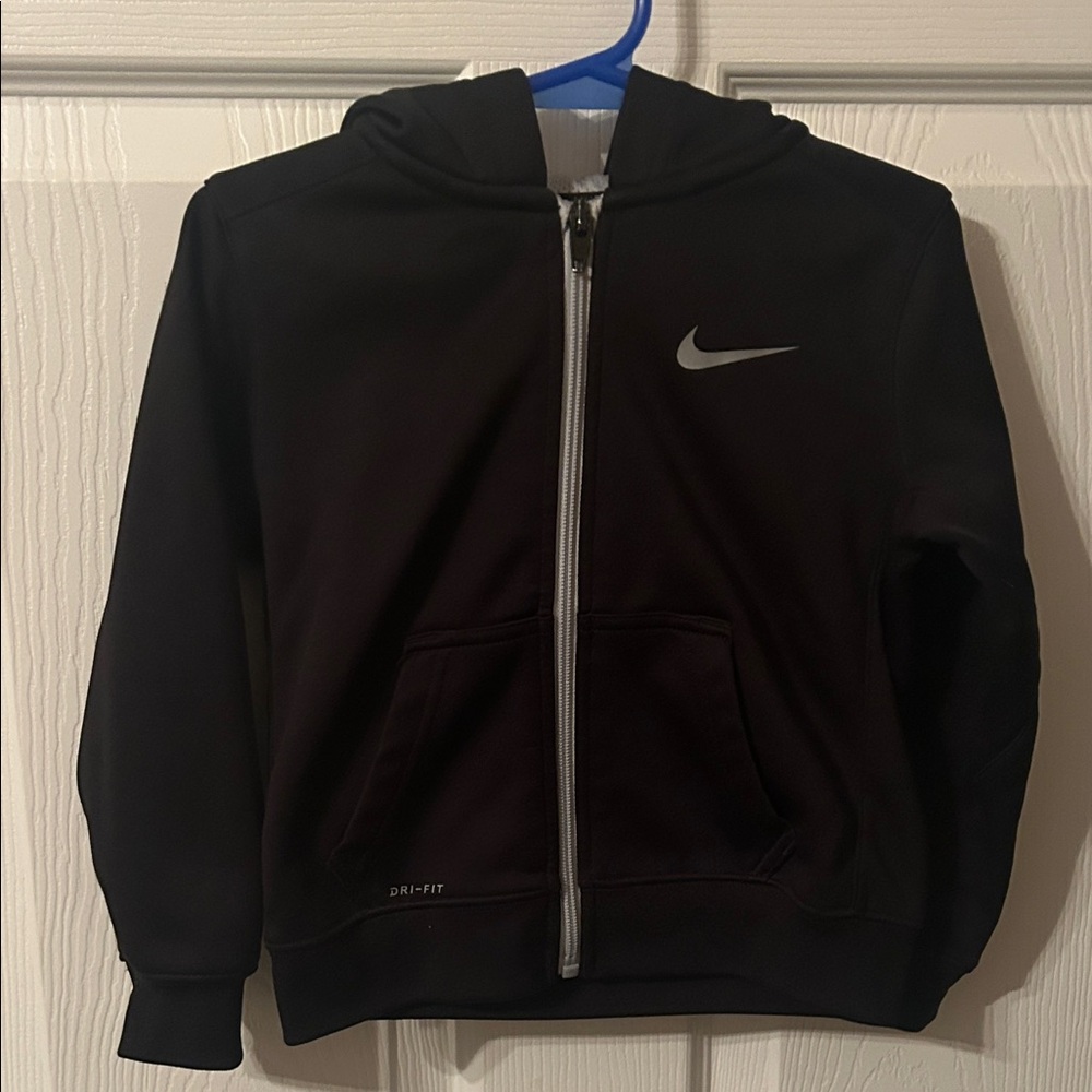 Nike Kids Black Zip-Up Hoodie